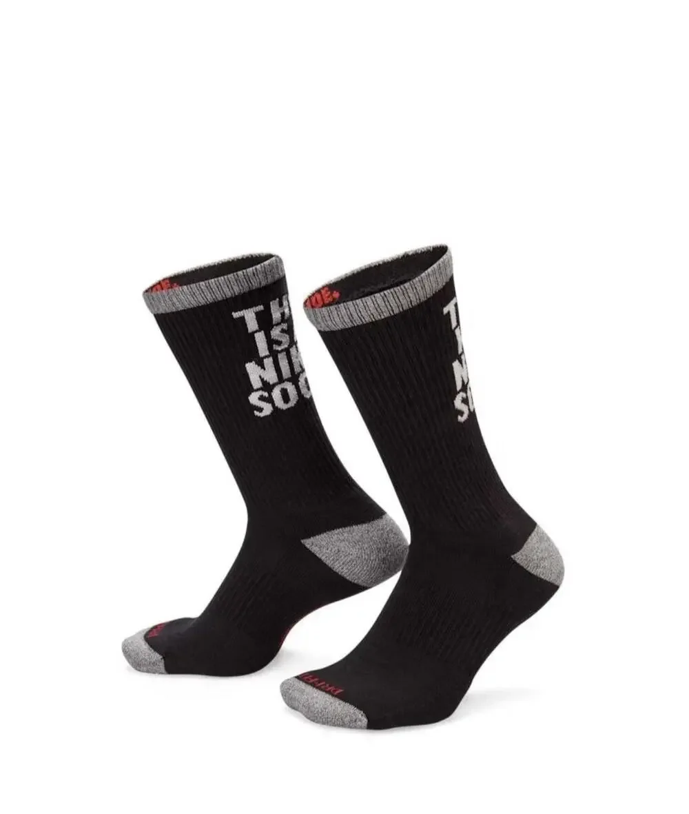 Nike Everyday Plus Cushioned Crew Socks - FB3272 010 - Blk - Mens Large